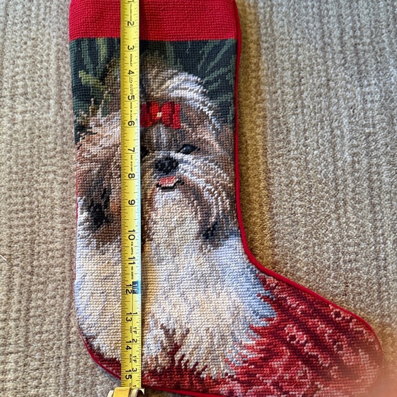 Shih Tzu Dog Christmas Stocking - Picture 2 of 5